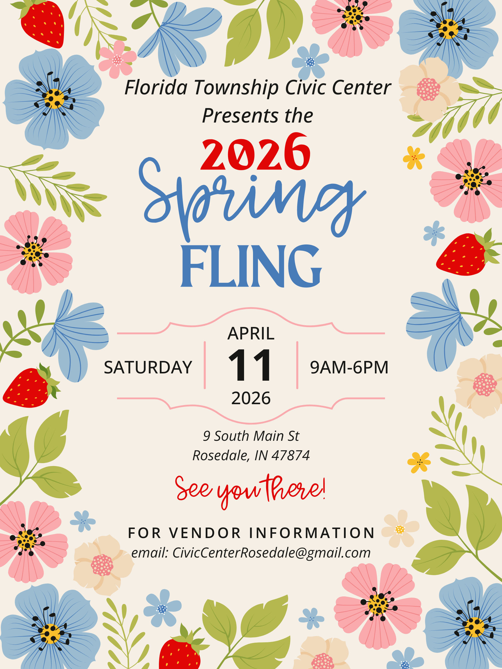 Civic Center Spring Fling 2026 - April 11th  9am-6pm